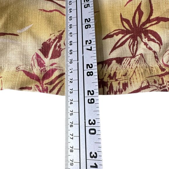 Tommy Bahama Hawaiian Silk Shirt Mens Medium Beige Woody Car Print Short Sleeve - Picture 9 of 10